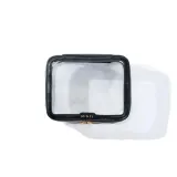 Косметичка дорожная MINTI Collection Medium Travel Bag прозрачная с чёрной отделкой, на молнии, 19 x 4 x 15 см — фото 1