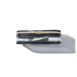 Косметичка дорожная MINTI Collection Medium Travel Bag прозрачная с чёрной отделкой, на молнии, 19 x 4 x 15 см — фото 3