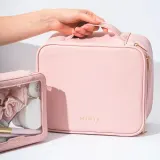 Кейс для косметики MINTI Collection Large Case с отделениями, на молнии, внутренняя подкладка, светло-розовый — фото 6