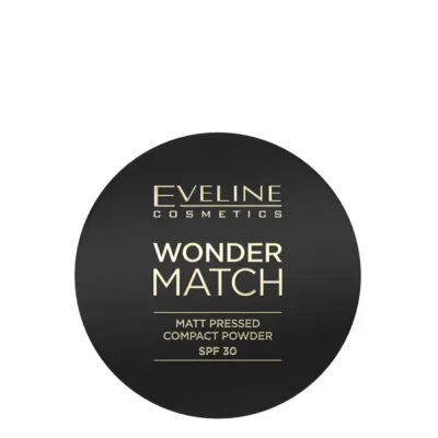 Пудра компактная Eveline Cosmetics Wonder Match оттенок 02 матовая, с фильтром SPF 30