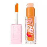 Блеск для губ Maybelline Lifter Plump 008 Hot Honey медовый оттенок, эффект объёма, аппликатор XL — фото 1