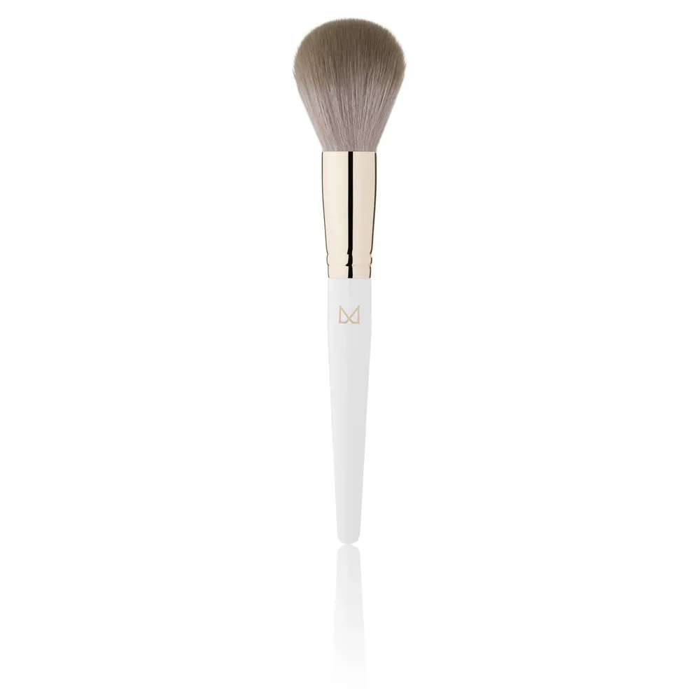 Кисть для макияжа лица M BRUSH by Maxineczka 02S ручной работы, мягкий синтетический ворс, деревянная ручка