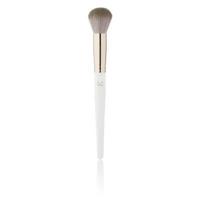 Кисть для макияжа лица M Brush by Maxineczka 04S ручная работа, мягкий синтетический ворс, обойма цвета шампанского золота