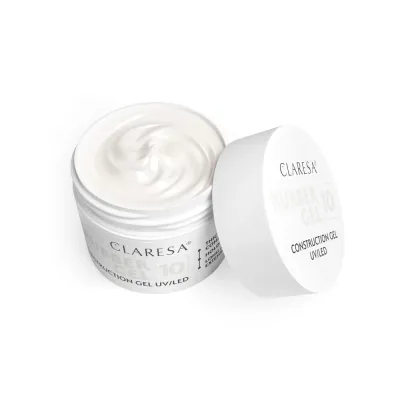 Гель строительный Claresa Nails Rubber Gel 10 насыщенный нюд, высокая укрывистость за слой, UV/LED