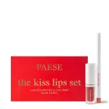 Набор для губ Paese The Kiss Lips 02 Nude Coral жидкая помада и контурный карандаш, нюдово-коралловый оттенок, 3,4 мл — фото 2