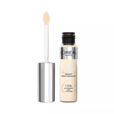 Консилер для глаз L'Oreal Paris True Match Radiant Serum Concealer 1N Light сияющий финиш, с ниацинамидом, 11 мл