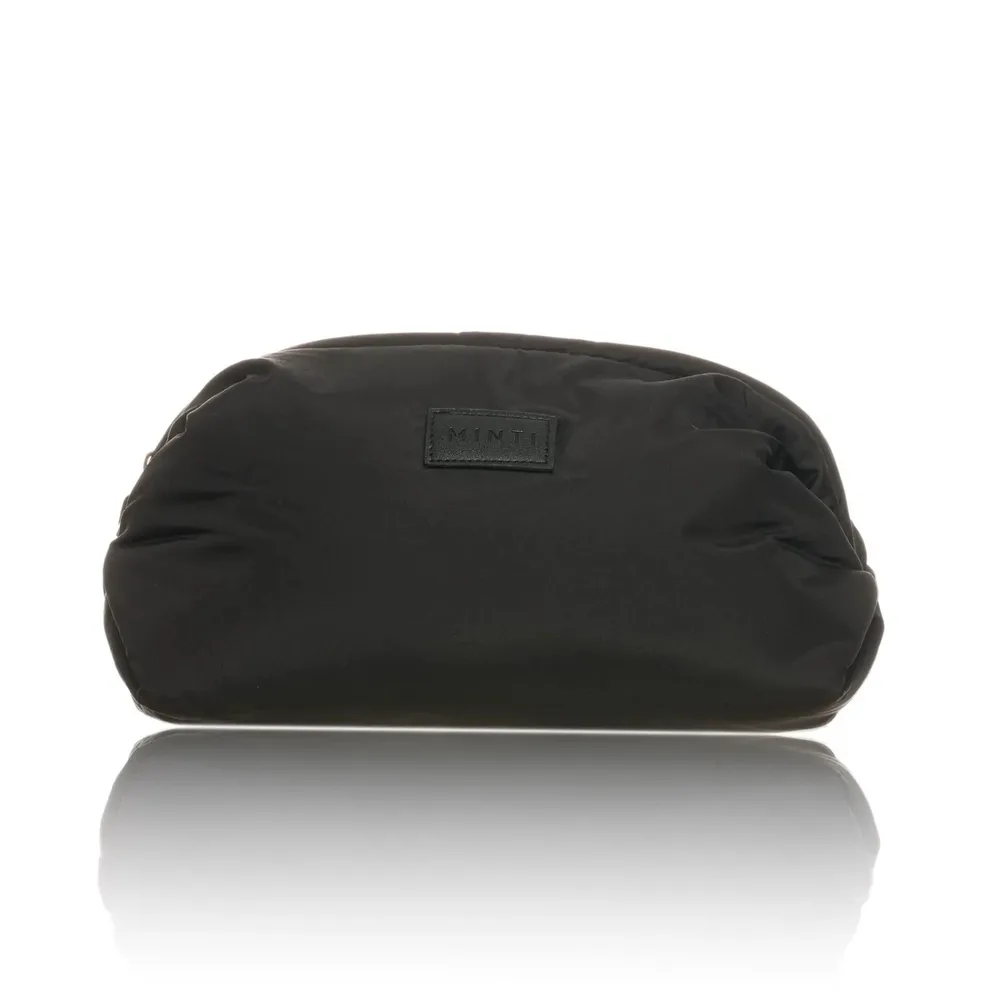 Косметичка мягкая MINTI Collection Large Pillow Puff Bag объёмная стёганая, чёрная, 27 x 14,5 x 17 см