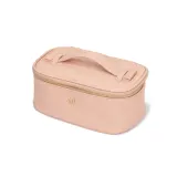 Косметичка M BRUSH by Maxineczka Weekender Bag бежевая, экокожа сафьяно, с отделениями и резинками, 23 x 13 x 9,5 см — фото 3
