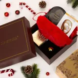 Подарочный набор для лица SunewMed+ Christmas SET GOLD патчи под глаза XXL 60 шт, маска и бальзам для губ, 6 предметов — фото 4