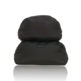 Набор косметичек мягких MINTI Collection Pillow Puff Bag объёмные, 2 шт: Large 27 x 14,5 x 17 см + Small 20 x 13,5 x 16 см, чёрные — фото 2