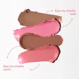 Палетка для контуринга лица Paese Kiss My Cheeks кремовая, румяна и бронзер, холодная гамма, Cold — фото 3
