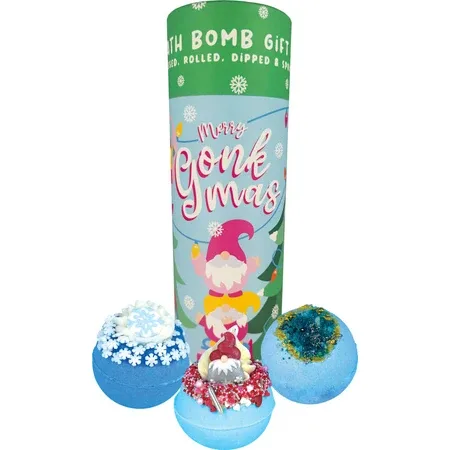 Набор бомбочек для ванны Bomb Cosmetics Merry Gonkmas подарочный, 3 шт