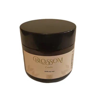 Свеча ароматическая Blossom Clean Linen аромат свежего белья, малый формат, 50 г