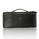 Подарочный набор M BRUSH by Maxineczka косметичка Weekender Bag черная + пуховки Powder Puff Trio 3 шт + спонж для макияжа Burgundy — фото 4