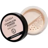 Пудра для лица рассыпчатая Gosh Chameleon 001 Transparent прозрачная матирующая, фиксация макияжа — фото 1