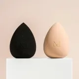 Спонжи для макияжа M BRUSH by Maxineczka Makeup Sponge набор 2 шт из полиуретановой пены, оттенки Black and Nude — фото 4