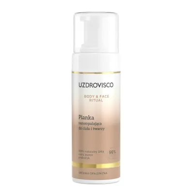 Пенка-автозагар Uzdrovisco Body&Face Ritual для тела и лица, постепенный загар, 150 мл
