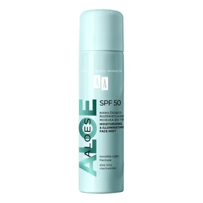 Мист для лица AA Aloes увлажняющий солнцезащитный SPF50, 100 мл
