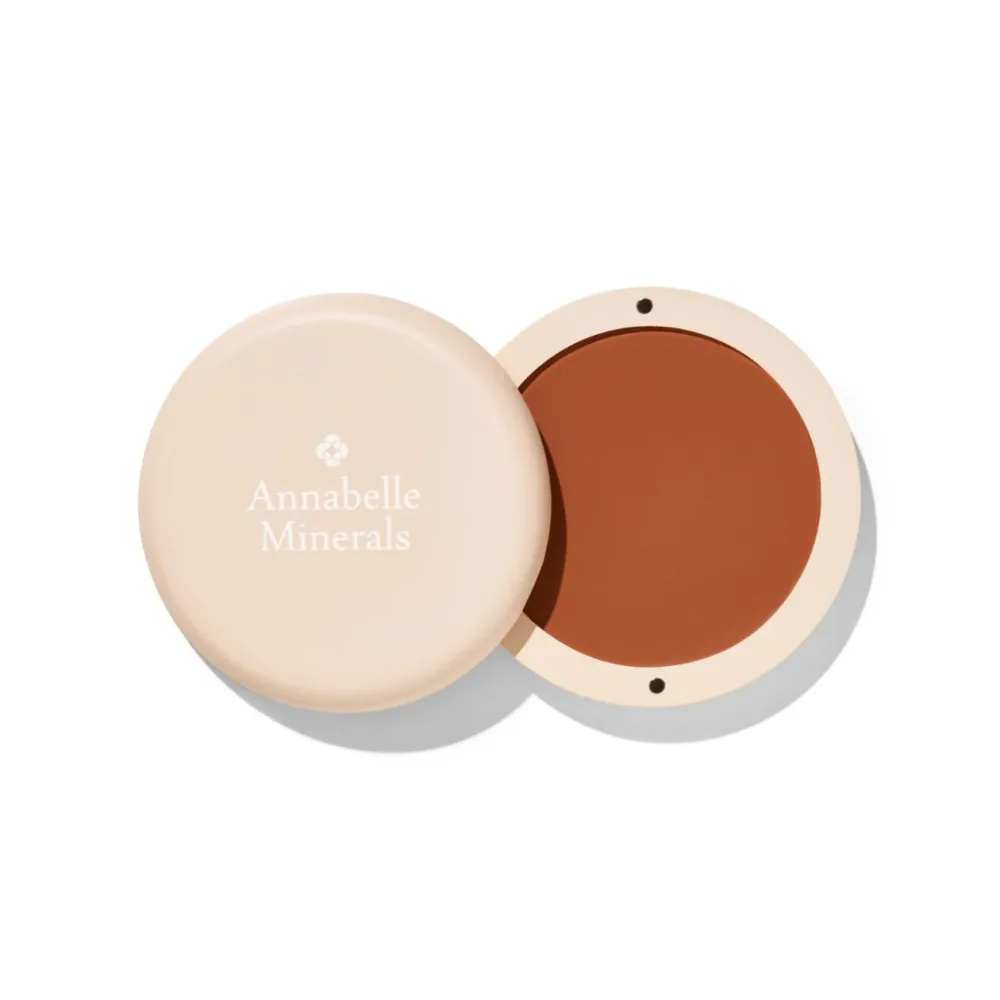 Бронзер для лица Annabelle Minerals Sculpt Balm Sunkissed кремовый янтарный, бамбуковая пудреница со сменным рефилом
