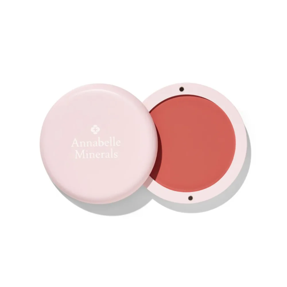 Румяна для щёк Annabelle Minerals Blush Balm Sugar Bloom кремовые приглушённые розовые, холодный подтон