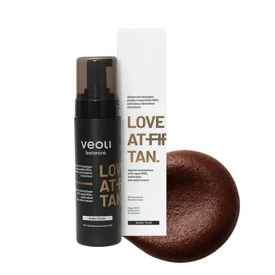 Пенка-автозагар для тела Veoli Botanica Love At First Tan Amber Crush экспресс, карамельный оттенок, 200 мл