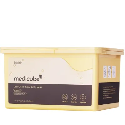 Тканевые маски для лица Medicube Deep Vita C Daily Quick Mask с витамином С, для сияния, набор