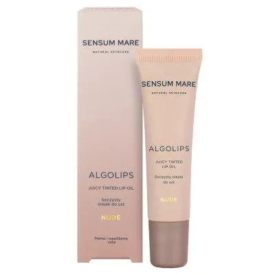 Масло для губ оттеночное Sensum Mare Algolips Juicy Tinted Lip Oil NUDE увлажняющее с эффектом объёма