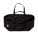 Сумка-шопер MINTI Collection Shopper Bag Black хлопковая черная, длинные и короткие ручки, внутренний карман, 47x22x38 см — фото 4