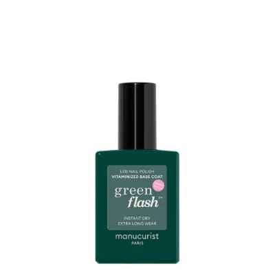 Базовое покрытие для ногтей Manucurist Green Flash Vitaminised Base Coat под LED-маникюр, укрепляющее, 15 мл