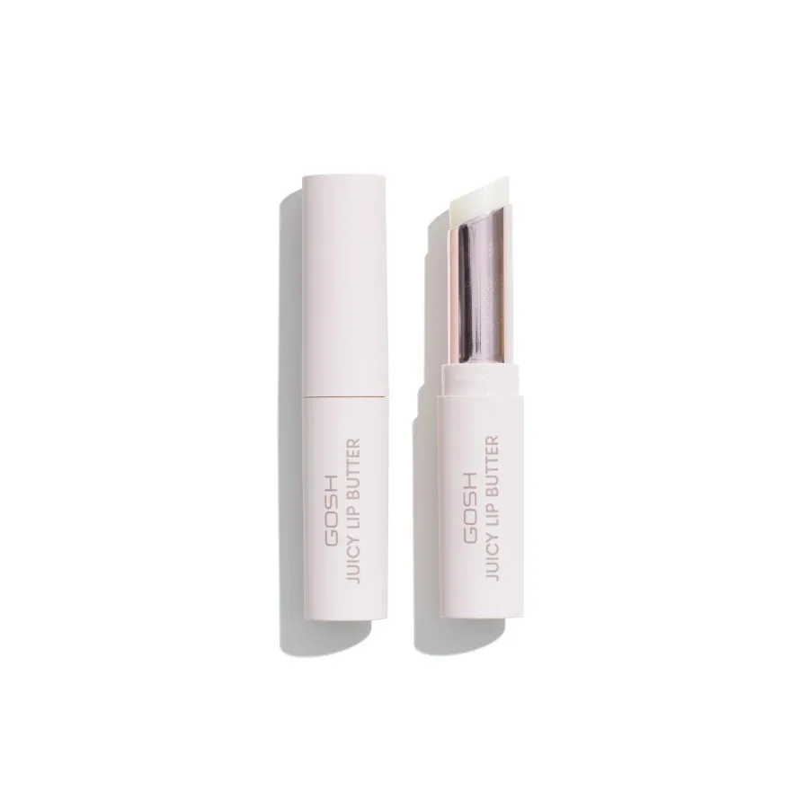 Бальзам для губ Gosh Juicy Lip Butter питательный, глянцевый с перламутром, 001 Sparkling Champagne
