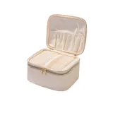 Кофр для косметики MINTI Collection Large Case Vanilla ванильный, сетчатый карман и перегородки, 25x11x21 см — фото 4