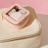Кофр для косметики MINTI Collection Large Case Vanilla ванильный, сетчатый карман и перегородки, 25x11x21 см — фото 7