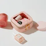 Косметичка дорожная MINTI Collection Mini Travel Light Pink мини розовая, полиэстер с водоотталкивающим покрытием, 10x10x5 см — фото 7