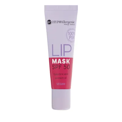 Маска для губ Bell HYPOAllergenic SPF 50 увлажняющая, защита UVA и UVB, оттенок 02