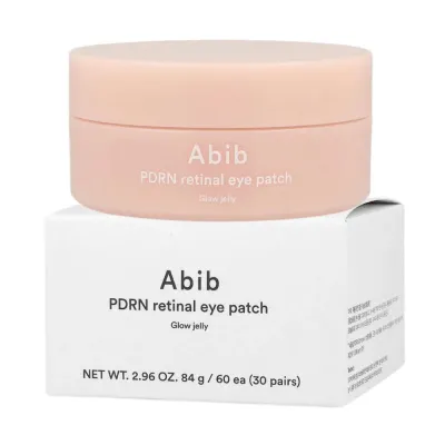 Патчи для глаз Abib PDRN Retinal Eye Patch Glow Jelly гидрогелевые с PDRN и ретиналем, для зрелой кожи, 60 шт