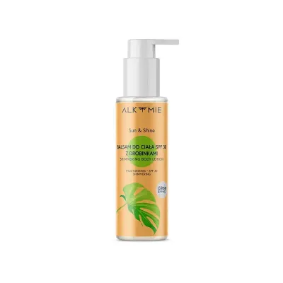 Бальзам для тела Alkmie Sun & Shine солнцезащитный SPF30, с шиммером, лёгкая эмульсия, 100 мл