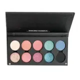 Палетка теней для век Ibra Color Mix Palette матовые и мерцающие, сменные рефилы, 10 оттенков — фото 2