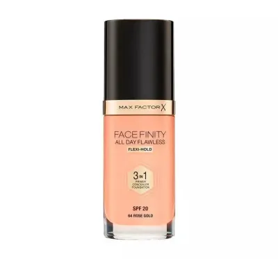 Тональный крем Max Factor Facefinity 3 в 1 стойкий, база и консилер, SPF 20, оттенок 64 Rose Gold, 30 мл
