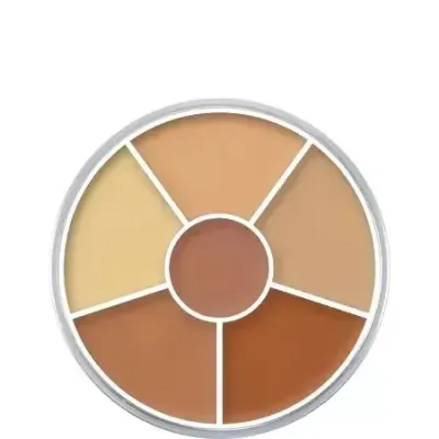 Корректор-камуфляж Kryolan 9086 Dermacolor Rainbow-Set, палетка 04, набор 6 оттенков, плотное перекрытие