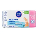 Влажные салфетки NIVEA Baby 99% Pure Water детские биоразлагаемые, 3х57 шт — фото 4