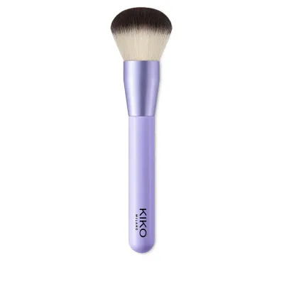 Кисть для пудры KIKO Milano Smart Powder Brush 102 круглая, синтетический ворс, для компактной и рассыпчатой пудры