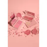 Румяна кремовые Dessi Cosmetics 01 палетка из двух оттенков, растушёвываются, сияющий финиш — фото 2
