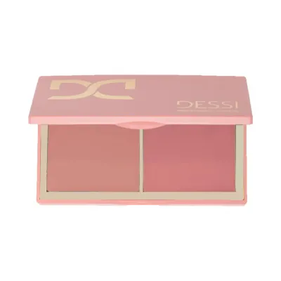 Румяна кремовые Dessi Cosmetics 02 дуо-палетка, кремовая текстура, натуральный румянец