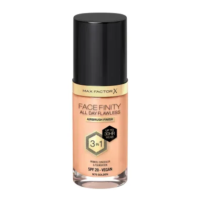 Тональный крем Max Factor Facefinity 3 в 1 Golden 75 матирующий стойкий, 30 мл
