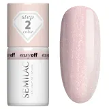 Набор лаков для ногтей Semilac 3Step Easy Off Set база, цвет Glazed Milk и топ, молочно-глазурный финиш, 7 мл — фото 3