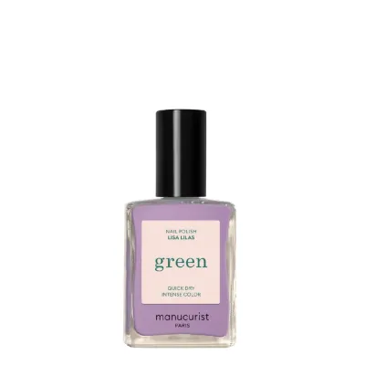 Лак для ногтей Manucurist Green Lisa Lilas пастельный лиловый с лавандовой нотой, 15 мл