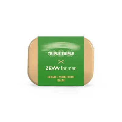 Бальзам для бороды Zew For Men Triple Triple смягчающий для укладки, с аргановым маслом, аромат шоколада и дерева, 80 мл