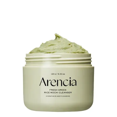 Паста для умывания лица Arencia Fresh Green Rice Mochi Cleanser увлажняющая, с рисом и зелёным чаем, 120 г
