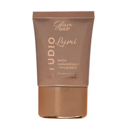 База под макияж Glam Shop Studio Lumi сияющая, выравнивает тон и рельеф, 26 мл
