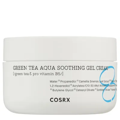 Крем-гель для лица Cosrx Hydrium Green Tea Aqua Soothing Gel Cream увлажняющий, успокаивающий, с зелёным чаем, 50 мл